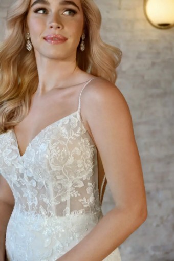 Stella York Sailor 7519IZ #1 (IVIV-PL) Ivory Lace & Tulle ov Ivory Gown w Porcelain Tulle Illusion thumbnail