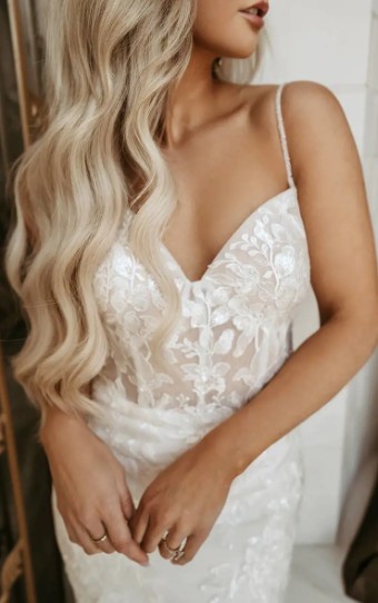 Stella York Sailor 7519IZ #3 (IVIV-PL) Ivory Lace & Tulle ov Ivory Gown w Porcelain Tulle Illusion thumbnail