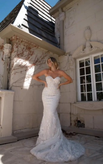 Martina Liana Chelsea Dress & Cape 1458 #0 default Ivory thumbnail