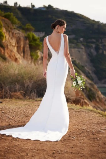 Essense Flora D3763 #2 (IV-PL) Ivory Gown w Porcelain Tulle Illusion thumbnail