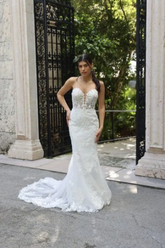 Stella York Storm 7736 #1 (IV-PL) Ivory Gown w Porcelain Tulle Plunge thumbnail