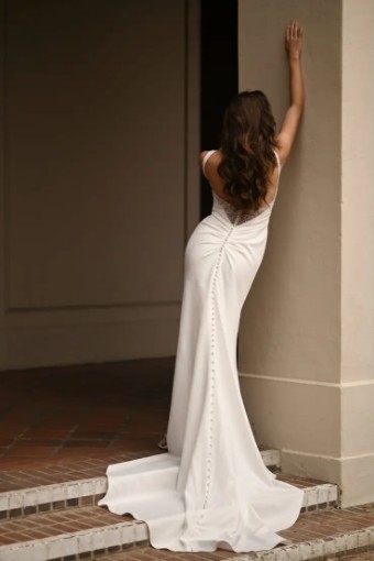 Essense Fleur D3823 #2 (IV-PL) Ivory Gown w Porcelain Tulle Illusion thumbnail