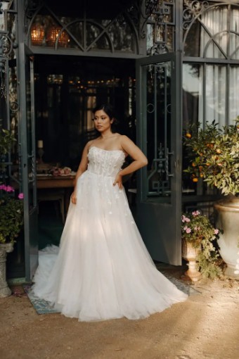 Stella York Selena 7702 #3 default (IV-IV) IVORY LACE AND FRENCH TULLE OVER IVORY GOWN thumbnail