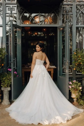 Stella York Selena 7702 #2 (IV-IV) IVORY LACE AND FRENCH TULLE OVER IVORY GOWN thumbnail