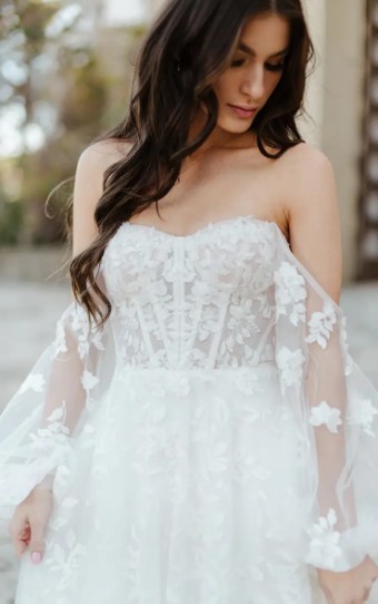 Martina Liana Leon Dress & Sleeves 1443ZZ #2 (IVR) Ivory thumbnail
