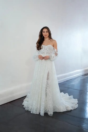 Martina Liana Leon Dress & Sleeves 1443ZZ #6 (IVR) Ivory thumbnail
