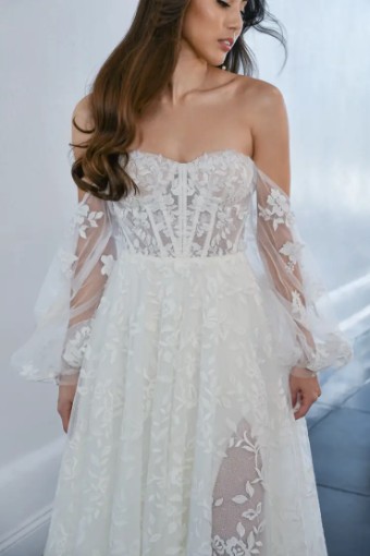 Martina Liana Leon Dress & Sleeves 1443ZZ #9 (IVR) Ivory thumbnail