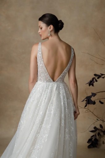 Justin Alexander Gala without Sleeves 88340 #10 Sand/Ivory/Light Gold thumbnail