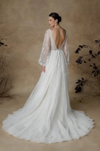 Justin Alexander Gala without Sleeves 88340 #7 Sand/Ivory/Light Gold thumbnail