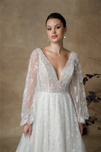 Justin Alexander Gala without Sleeves 88340 #3 Sand/Ivory/Light Gold thumbnail