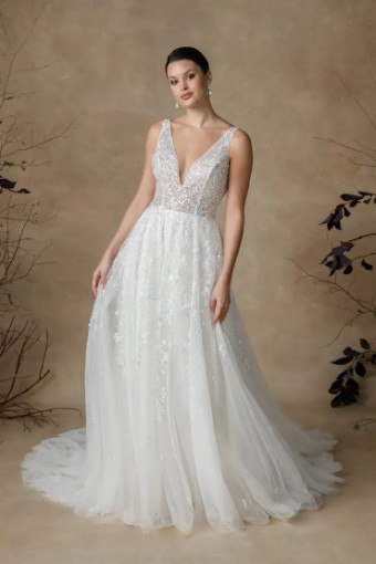 Justin Alexander Gala without Sleeves 88340 #6 Sand/Ivory/Light Gold thumbnail