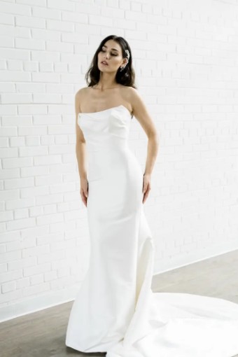 Justin Alexander Hayden Dress Only 88349 #1 Ivory thumbnail