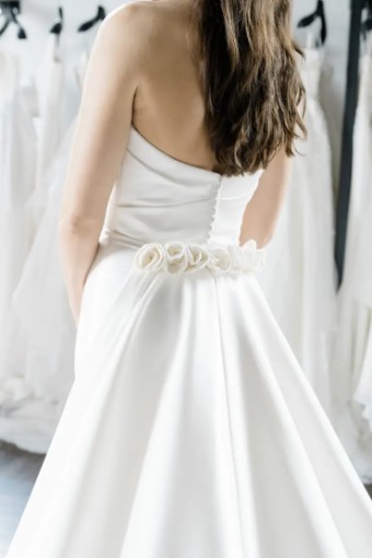 Justin Alexander Hayden Dress Only 88349 #5 Ivory thumbnail