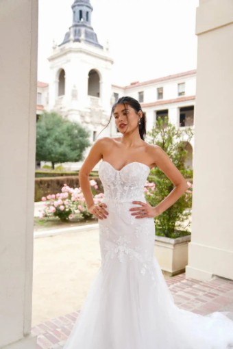Stella York Samantha 7793IV11 #0 default (IV-AL) Ivory Lace and Tulle over Almond Gown thumbnail