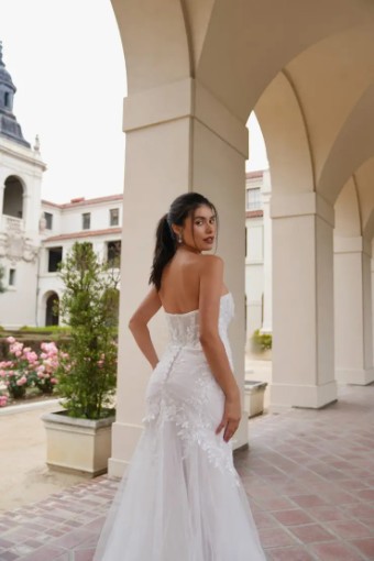 Stella York Samantha 7793IV11 #3 (IV-AL) Ivory Lace and Tulle over Almond Gown thumbnail