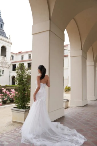 Stella York Samantha 7793IV11 #4 default (IV-AL) Ivory Lace and Tulle over Almond Gown thumbnail