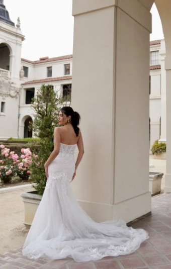 Stella York Samantha 7793IV11 #2 (IV-AL) Ivory Lace and Tulle over Almond Gown thumbnail