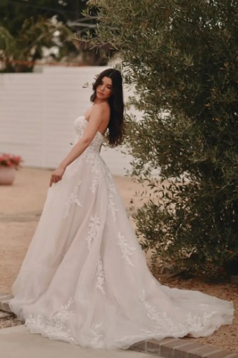 Stella York Summer 7810IV11 #5 (IV-BC) Ivory Lace Tulle and Regency Organza over Biscotti Gown thumbnail