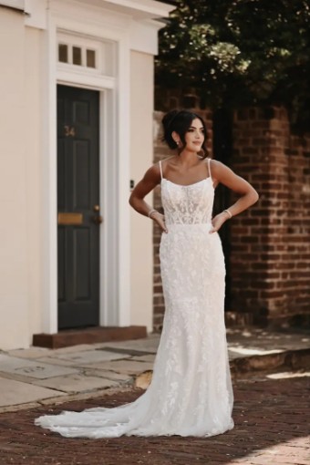 Essense Posy D3883 #7 default (IV-IV) Ivory Lace and Tulle over Ivory Gown thumbnail