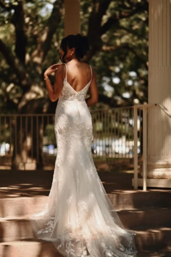 Essense Posy D3883 #2 (IV-IV) Ivory Lace and Tulle over Ivory Gown thumbnail