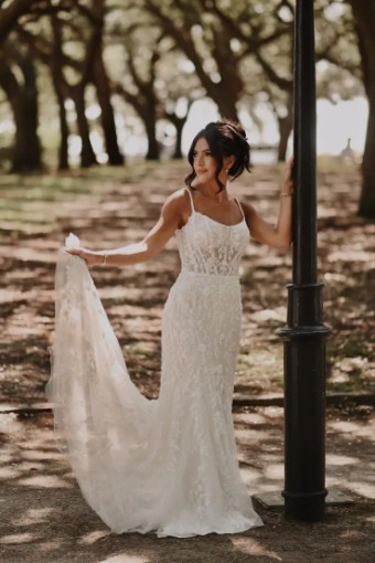 Essense Posy D3883 #3 (IV-IV) Ivory Lace and Tulle over Ivory Gown thumbnail
