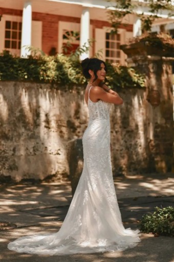 Essense Posy D3883 #4 (IV-IV) Ivory Lace and Tulle over Ivory Gown thumbnail