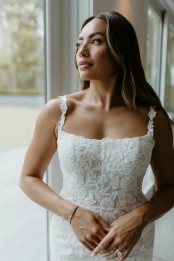 Stella York Soleil 7762ZZ11 #1 (IV-ALM) Ivory Lace and Tulle over Almond Gown thumbnail