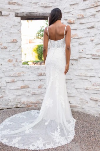 Stella York Soleil 7762ZZ11 #4 (IV-ALM) Ivory Lace and Tulle over Almond Gown thumbnail
