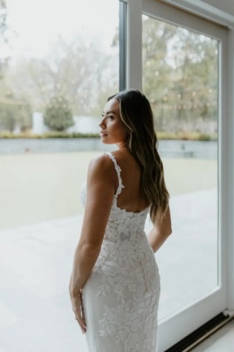 Stella York Soleil 7762ZZ11 #2 (IV-ALM) Ivory Lace and Tulle over Almond Gown thumbnail