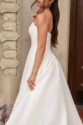 Essense Rose D3941ZZ #2 (IV-IV) IVORY LUXE ORGANZA OVER IVORY GOWN thumbnail