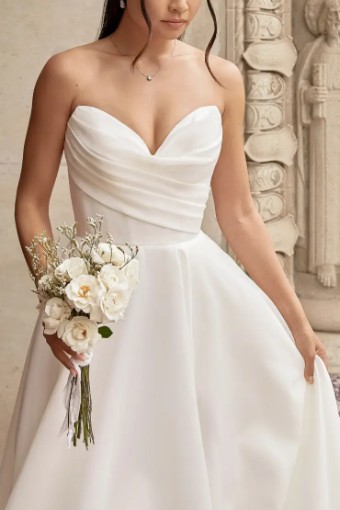 Essense Rose D3941ZZ #1 (IV-IV) IVORY LUXE ORGANZA OVER IVORY GOWN thumbnail