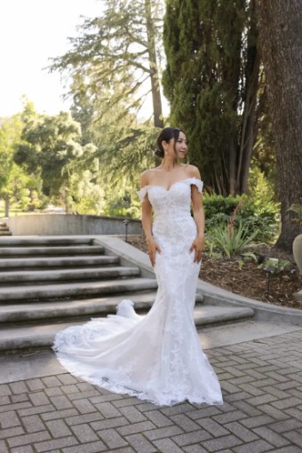 Essense Camellia D3960IS11 #0 default (IV-RM) IVORY LACE AND TULLE OVER RUM GOWN thumbnail
