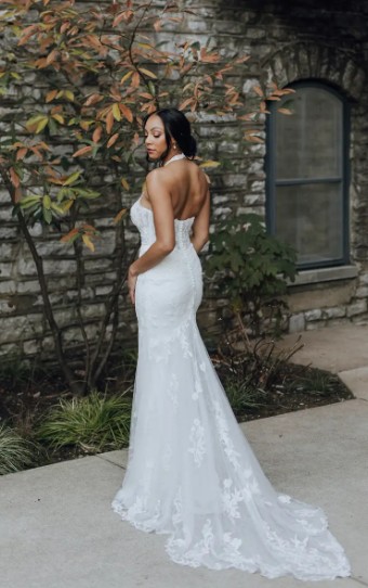 Essense Cornflower D4120IV11 #1 (IV-IV) Ivory Lace and Tulle over Ivory Gown thumbnail