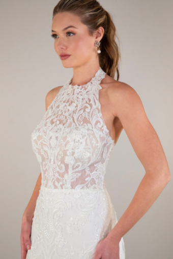 Essense Cornflower D4120IV11 #6 default (IV-IV) Ivory Lace and Tulle over Ivory Gown thumbnail