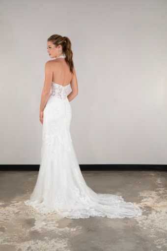 Essense Cornflower D4120IV11 #5 (IV-IV) Ivory Lace and Tulle over Ivory Gown thumbnail