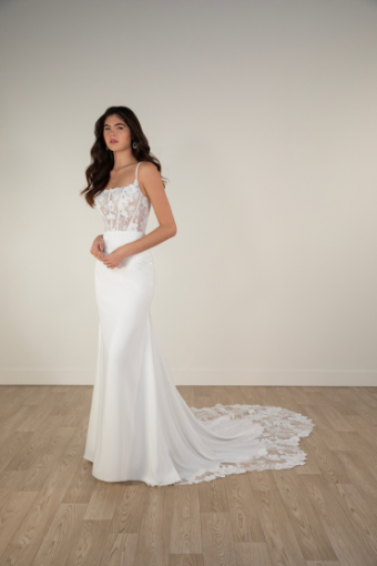 Stella York Symphony 7868CR11 #4 (IV-PI) IVORY LACE OVER PURE IVORY GOWN thumbnail