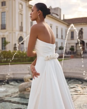 Justin Alexander Hayden Dress & Train 88349 Hayden DT #3 Ivory thumbnail