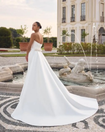 Justin Alexander Hayden Dress & Train 88349 Hayden DT #4 Ivory thumbnail