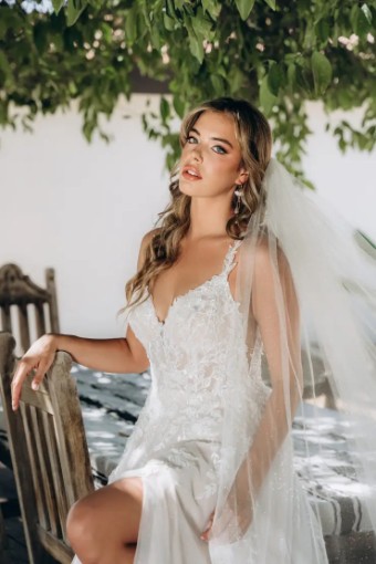 Stella York Sariya 8036 #7 default (IVBC-PL) IVR LACE & TULLE OV BISCOTTI GOWN W PORCELAIN TULLE SIDE PLNG thumbnail