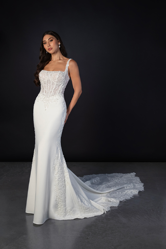 Martina Liana Langley ML1857 #5 (IV-PL) Ivory Gown w Porcelain Tulle Illusion thumbnail
