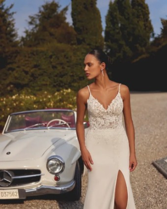 Justin Alexander Everley Everley 88256SD #8 Ivory/Nude thumbnail