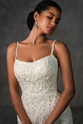 Essense Aster D4279A13 #2 default (IV-IV) IVORY LACE EMBROIDERY AND TULLE OVER IVORY GOWN thumbnail