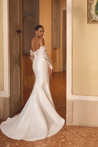 Justin Alexander Kendall Dress Only Kendall 88447 #5 Ivory/Latte thumbnail
