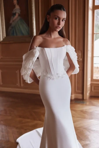 Yedyna Fedra Dress & Overskirt - ONLY HERE FOR TRUNK SHOW 8TH - 18TH OCT Fedra Dress & Overskirt - ONLY HERE FOR TRUNK SHOW 8TH - 18TH OCT #4 default Ivory thumbnail
