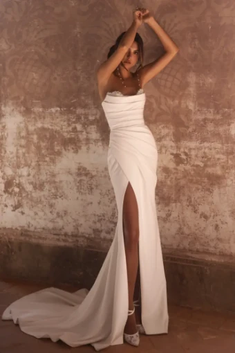 Yedyna Amelia Dress Only #2 Ivory thumbnail