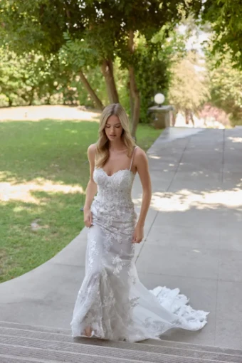 Essense Lotus D4344 #2 (IV-IV) Ivory Lace and Tulle over Ivory Gown thumbnail