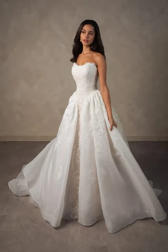 Essense of Australia Orchid #7 default (IV-IV) Ivory Lace and Tulle over Ivory Gown thumbnail