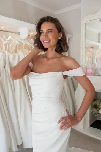 Isabella Grace Audrey Sample Sale Dress #5 Ivory thumbnail