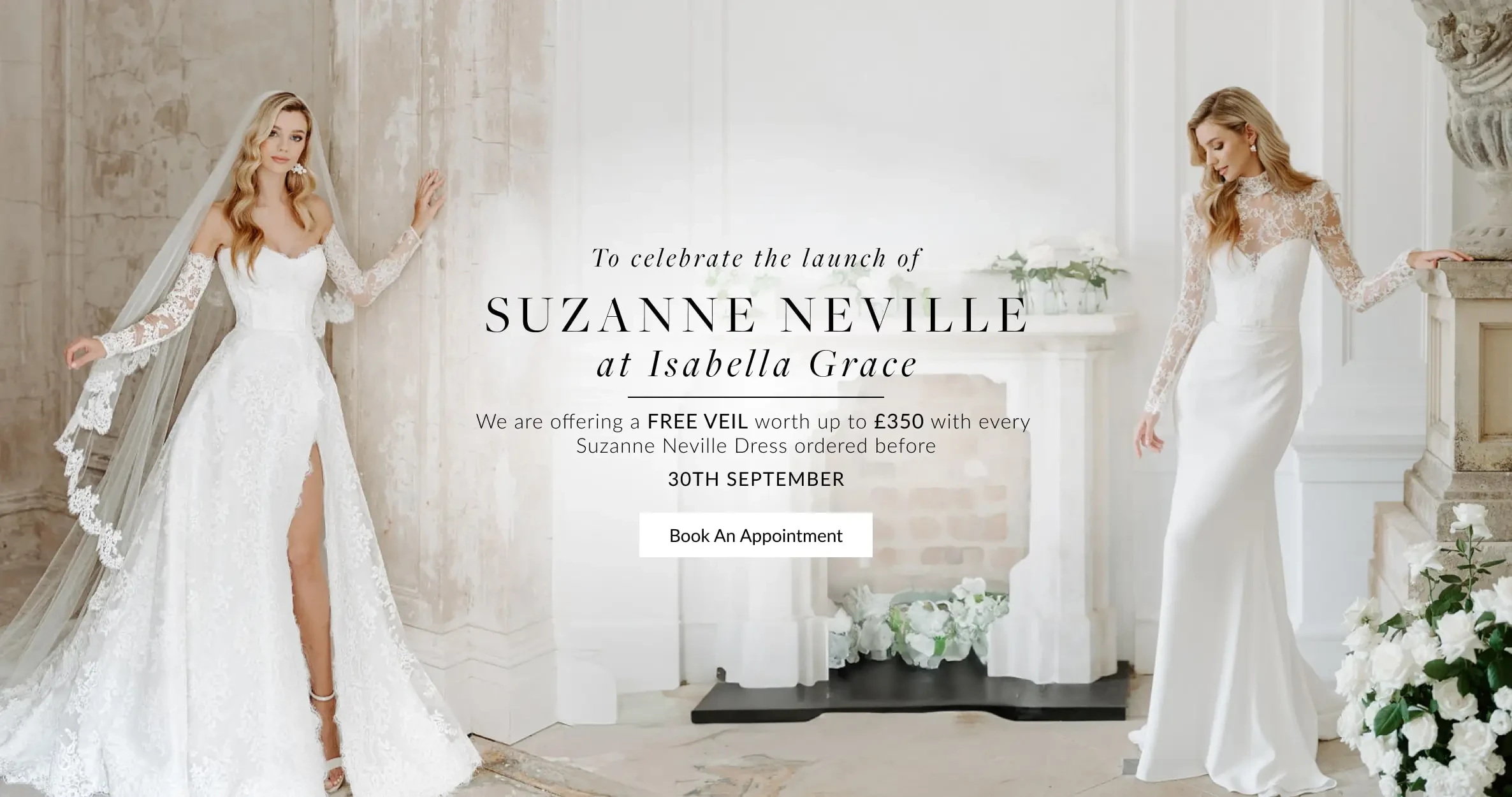 Suzanne Neville Wedding Dresses at Isabella Grace Bridal