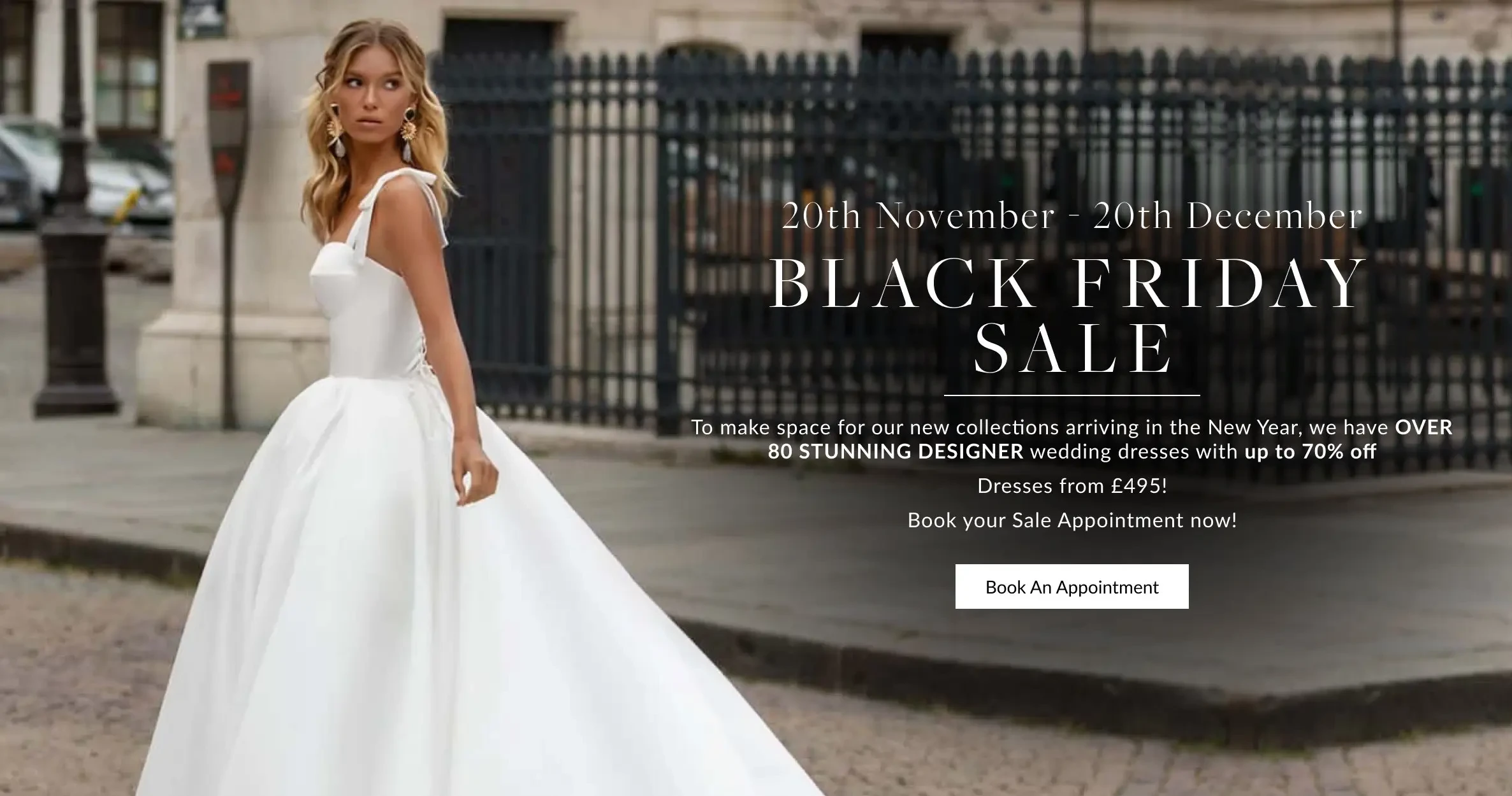 Black Friday Sale at Isabella Grace Bridal in Kent UK